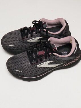 Brooks Womens Adrenaline GTS 22 Shoes Size 8.5 D,Black Running Athletic Sneakers